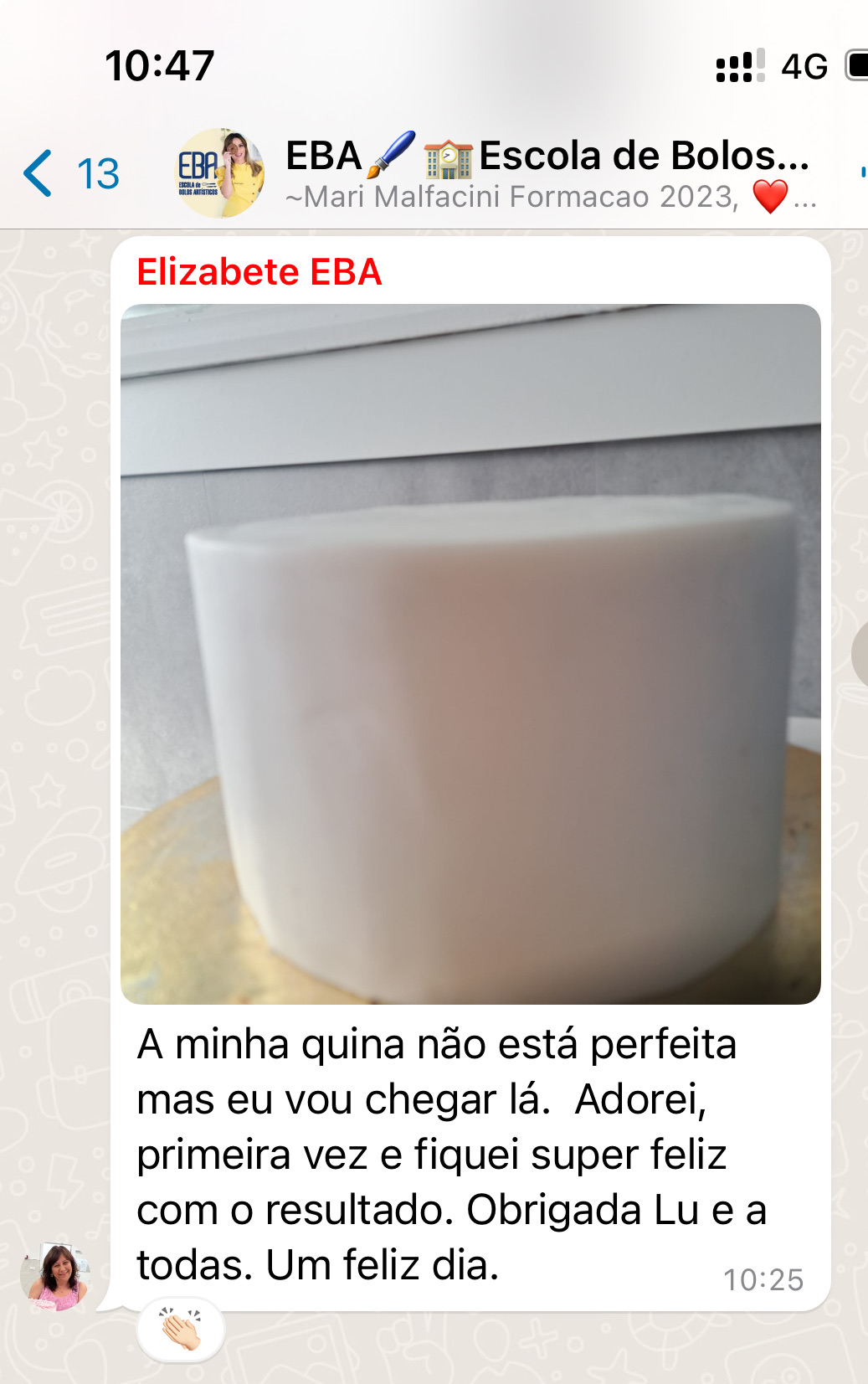 Depoimento aluna