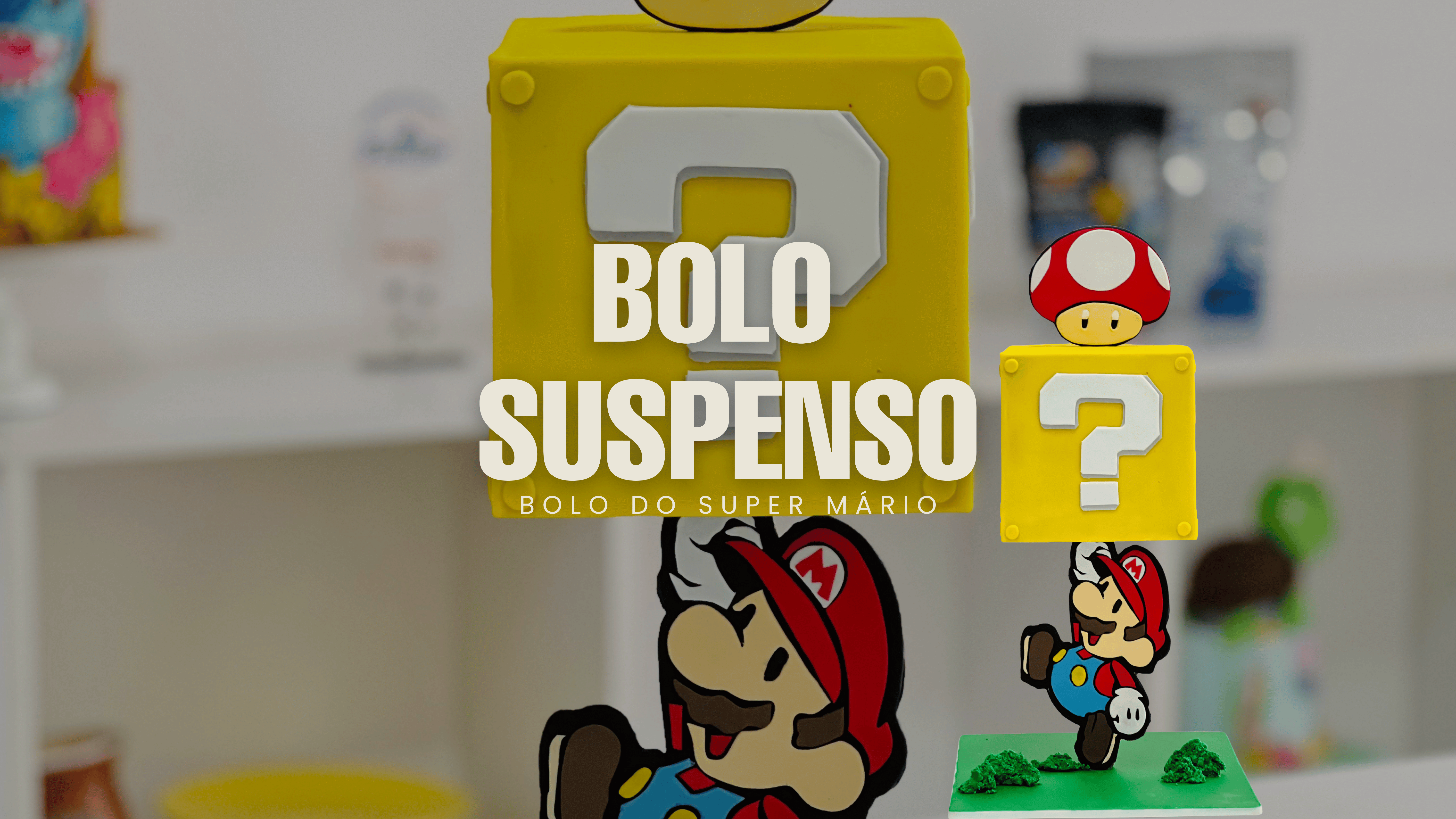 Bolo Suspenso — Tema Super Mário